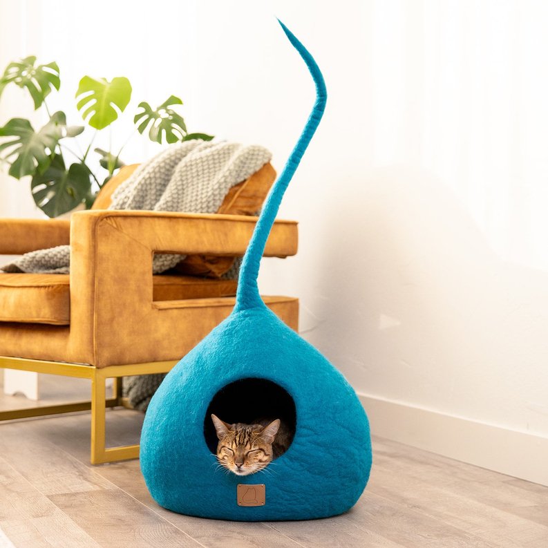 Modern Cat Tail Cave-Fuzzy Cove-Neema's Pets