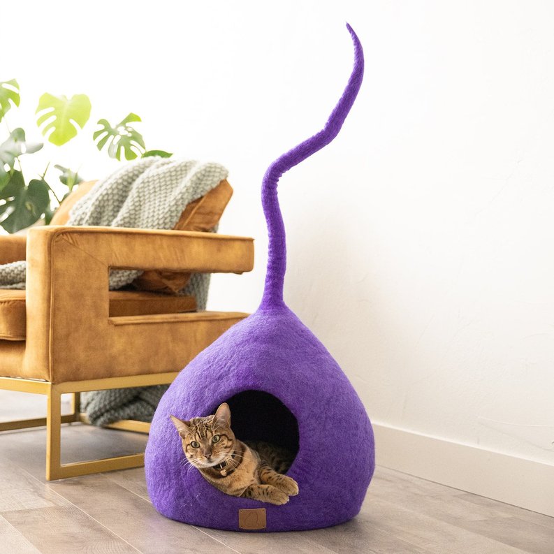 Modern Cat Tail Cave-Fuzzy Cove-Neema's Pets