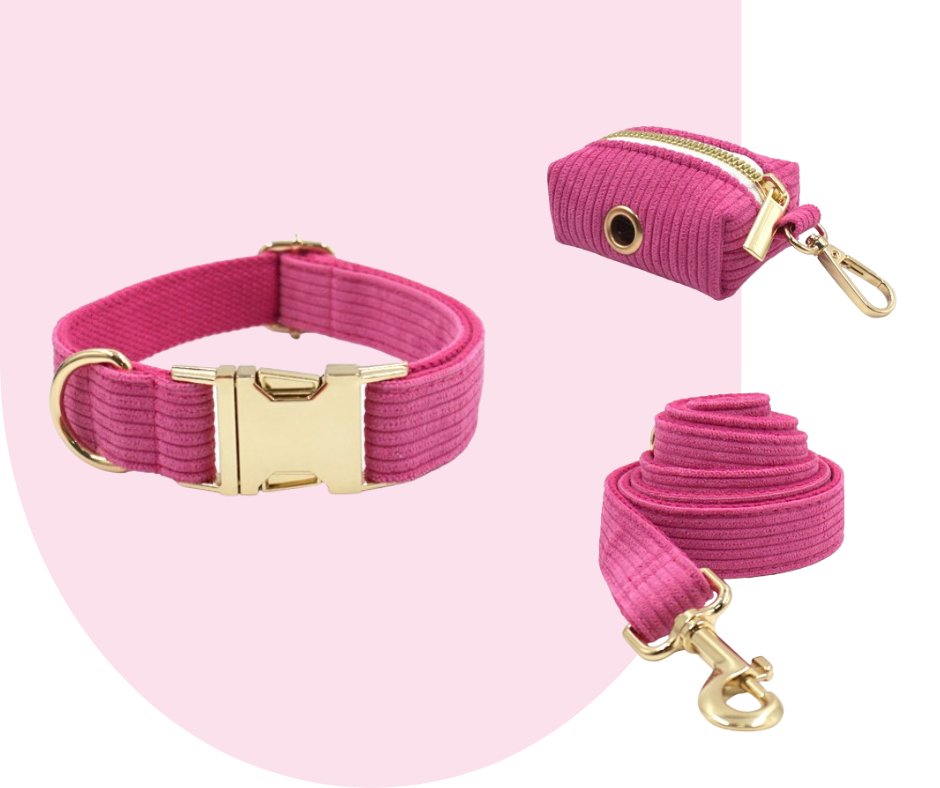 Hot Pink Corduroy Pet Collection: Unleash style and durability!-Heyripet-Neema's Pets