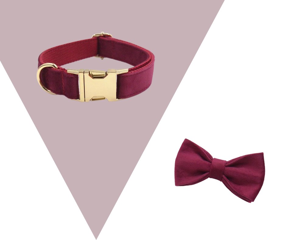Burgundy Velvet Pet Collection: Elevate Your Pet's Style-Heyripet-Neema's Pets