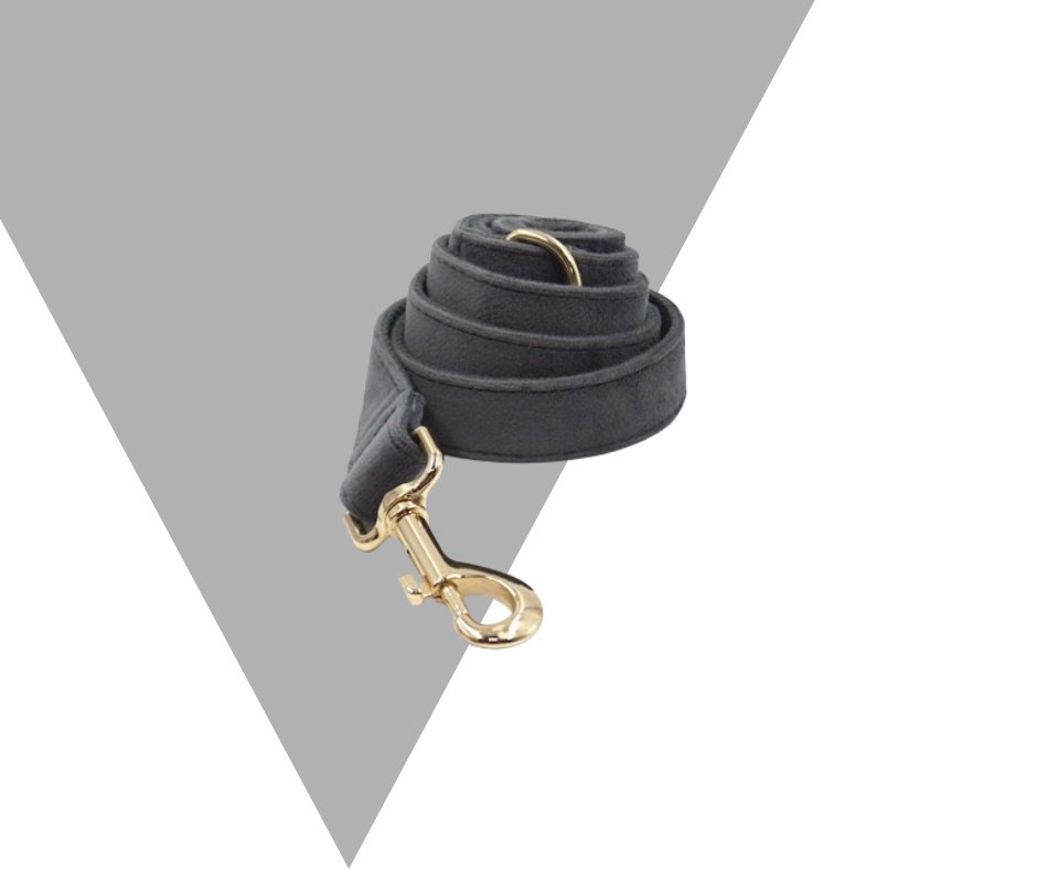 Dark Grey Velvet Corduroy Pet Collection - Neema's Pets