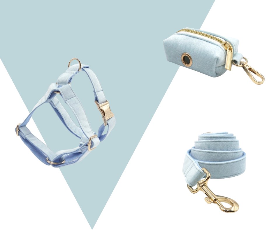 Lightblue Corduroy Velvet Pet Collection - Heyripet - Neema's Pets
