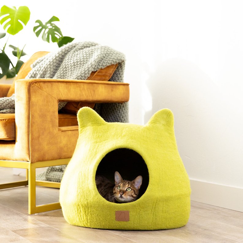 Whimsical Cat Ear Cave Bed-Fuzzy Cove-Neema's Pets