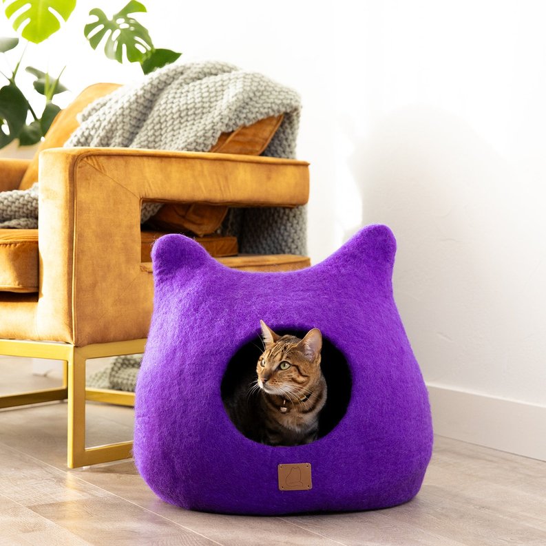 Whimsical Cat Ear Cave Bed-Fuzzy Cove-Neema's Pets