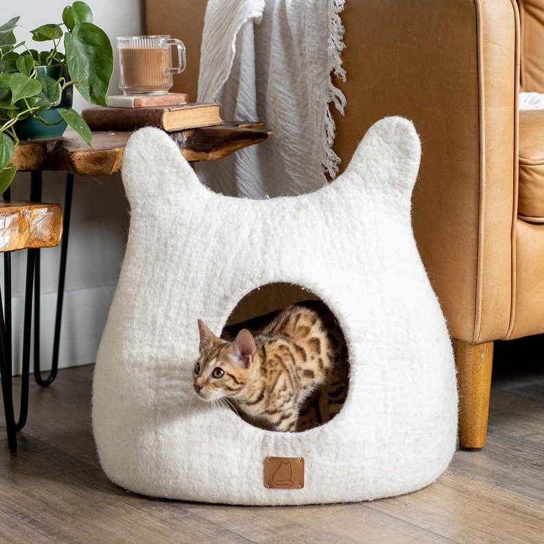 Whimsical Cat Ear Cave Bed-Fuzzy Cove-Neema's Pets
