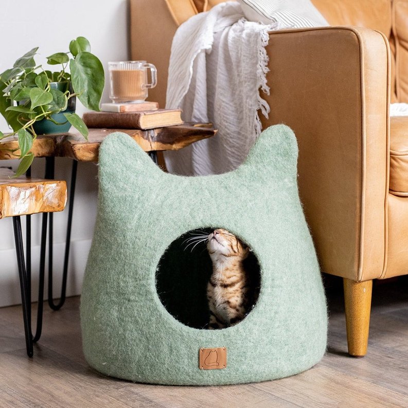 Whimsical Cat Ear Cave Bed-Fuzzy Cove-Neema's Pets