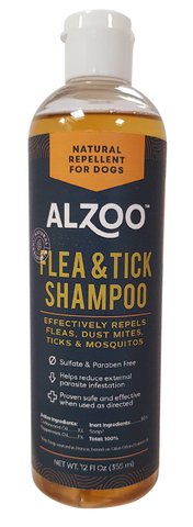 ALZOO Plant-Based Flea and Tick Repellent Shampoo for Dogs-ALZOO Vet-Neema's Pets