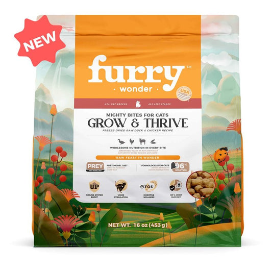 Grow&Thrive Freeze-Dried Raw Duck&Chicken Recipe for Cats-Pet Wonder US Ltd-Neema's Pets