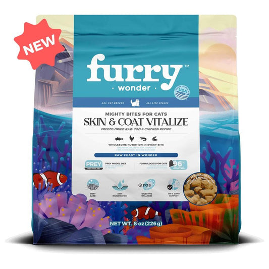 Skin&Coat Vitalize Freeze-Dried Raw Cod&Chicken Recipe for Cats-Pet Wonder US Ltd-Neema's Pets